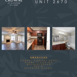 Instagram post from @crowneovertonvillage on August 25, 2026 00:15:00am